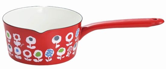 Plune IH-Compatible Enamel Milk Pan, 15cm