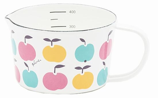 Plune Enamel Measuring Cup 450ml Apples MC-602