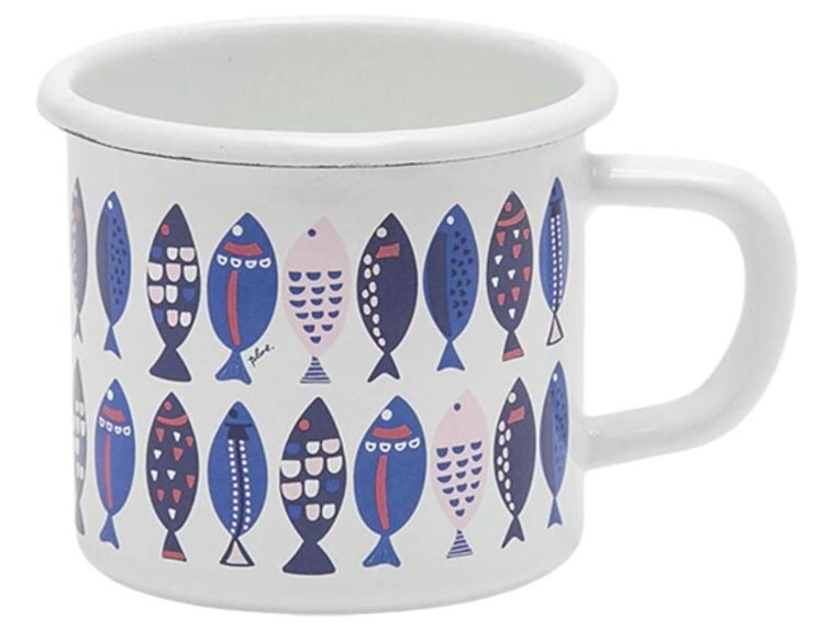 Plune Enamel Mug 380ml Fish MA-506