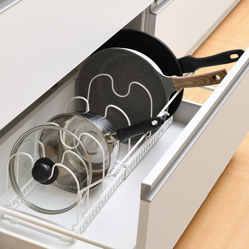 Wahei Freiz Flowt Frying Pan Rack with Stopper RG-0450