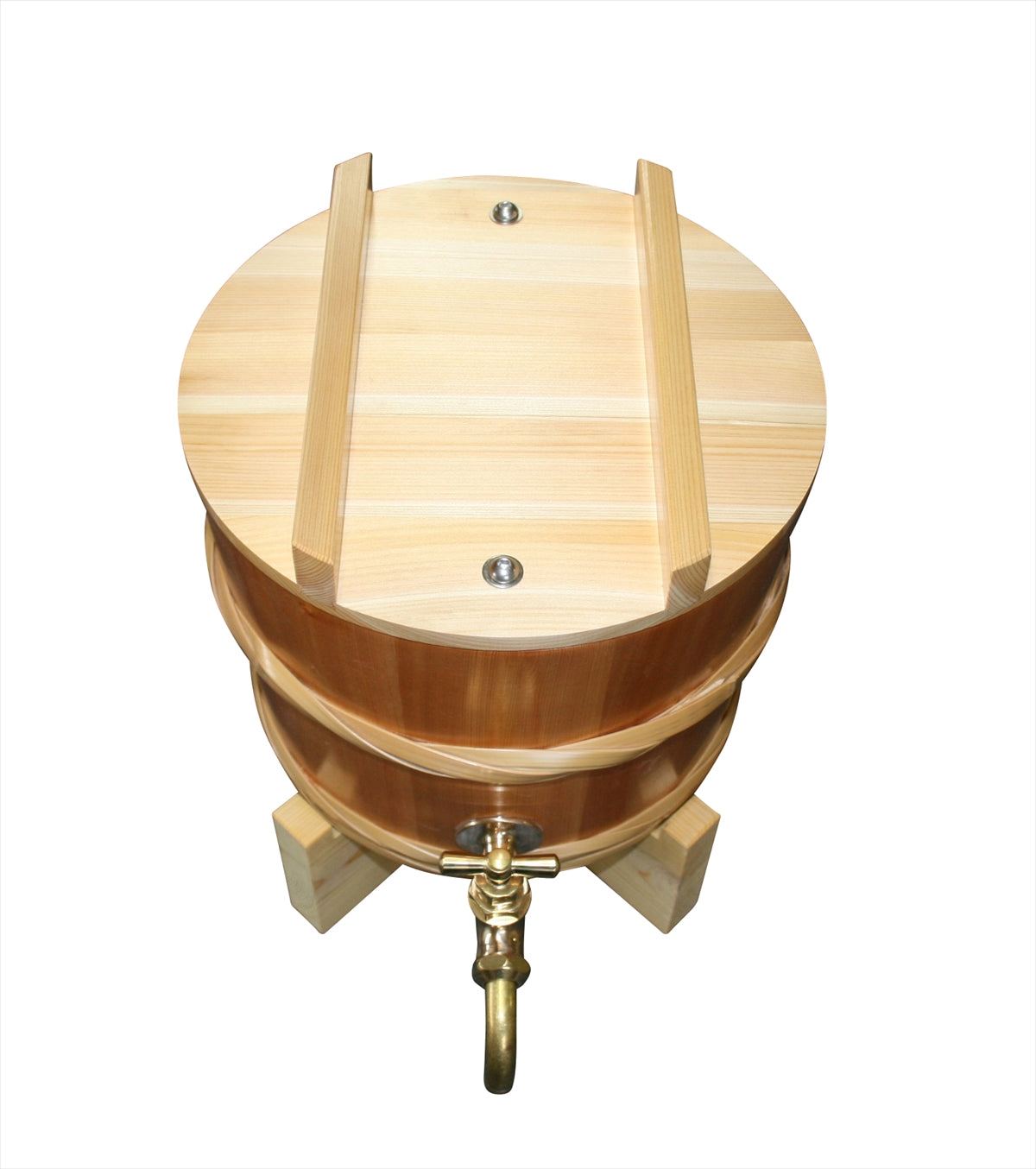 Shimizu Mokuzai Wooden Tub Drink Pitcher Sawara Medium 10L