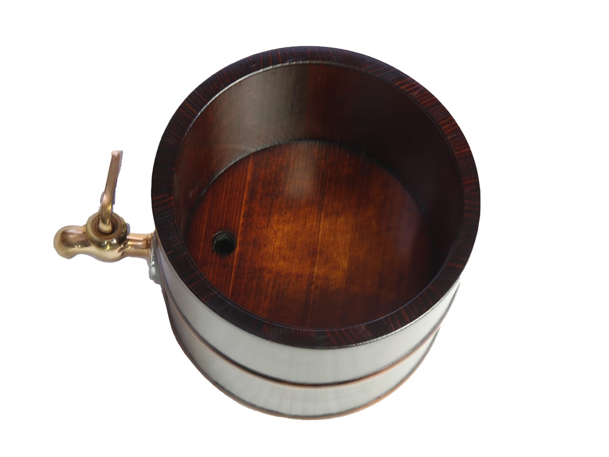 Shimizu Mokuzai Sake and Shochu Server Wooden Urushi Lacquer 4 Go (720ml)