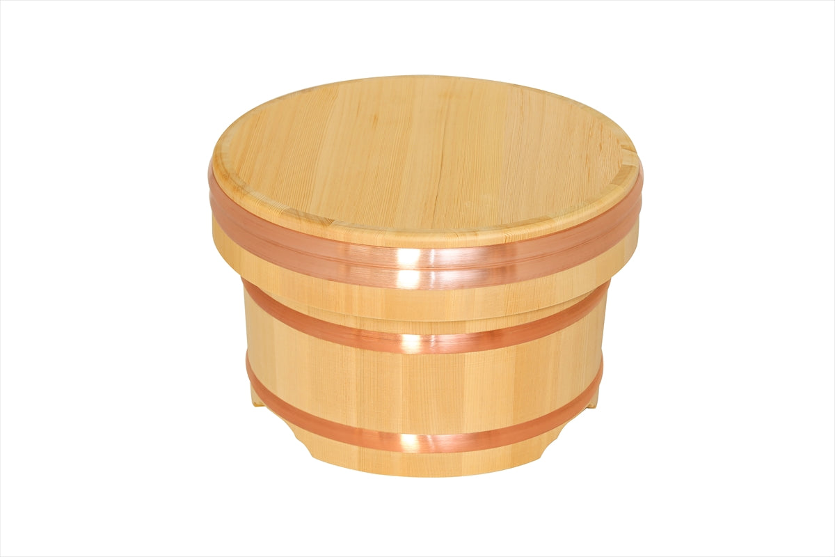 Shimizu Mokuzai Edo Ohitsu Sawara Wood Rice Container
