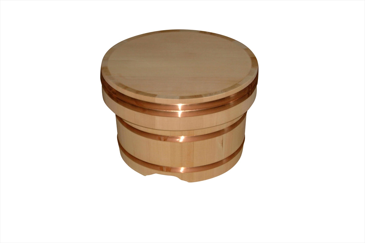 Shimizu Mokuzai Edo Ohitsu Sawara Wood Rice Container 33cm 20 Cups