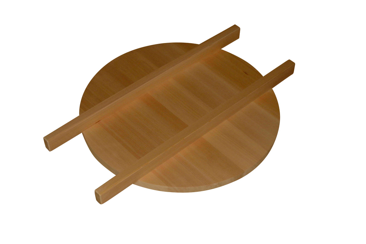Shimizu Mokuzai Wooden Soba Pot Lid Sawara Cypress Medium 60cm