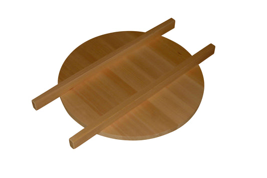 Shimizu Mokuzai Wooden Soba Pot Lid Sawara Cypress Medium 60cm