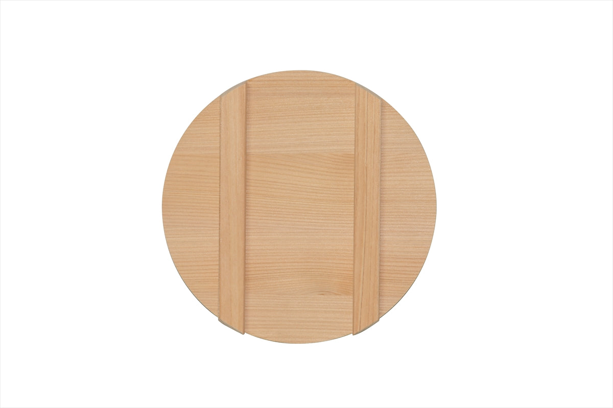 Shimizu Mokuzai Sawara Wood Lid for Sushi Rice Tub (Hangiri) 21cm