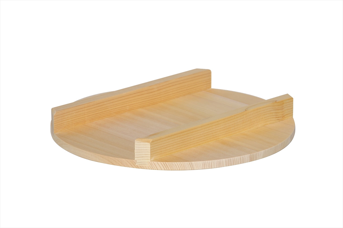 Shimizu Mokuzai Sawara Wood Lid for Sushi Rice Tub (Hangiri) 30cm