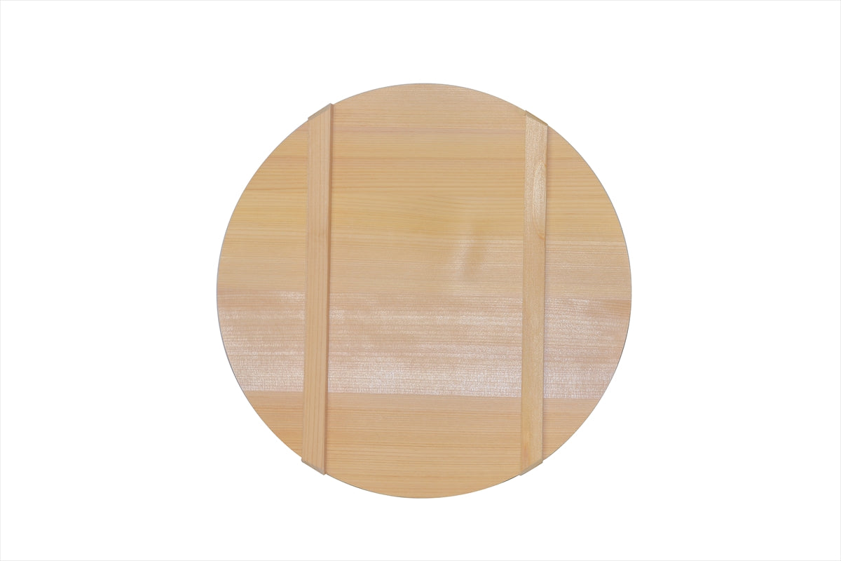 Shimizu Mokuzai Sawara Wood Lid for Sushi Rice Tub (Hangiri) 30cm