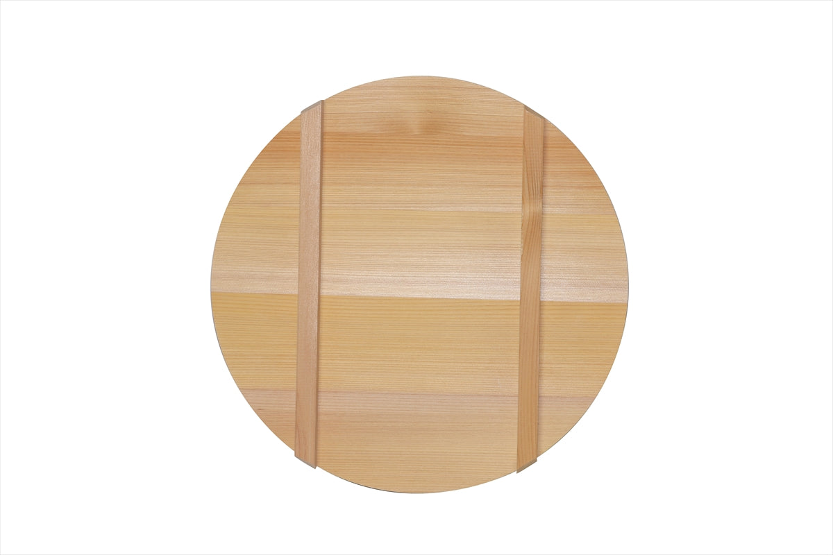 Shimizu Mokuzai Sawara Wood Lid for Sushi Rice Tub (Hangiri) 33cm