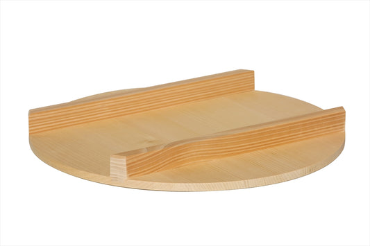 Shimizu Mokuzai Sawara Wood Lid for Sushi Rice Tub (Hangiri) 39cm