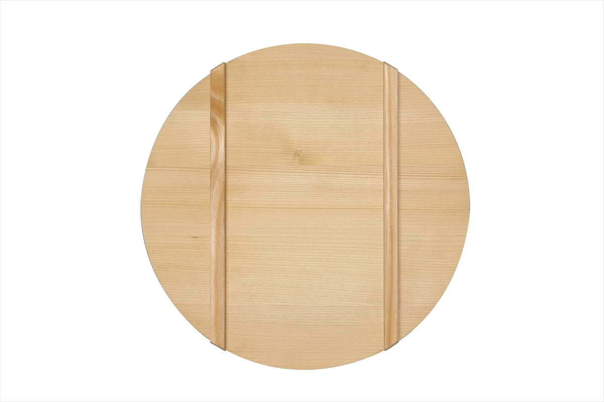 Shimizu Mokuzai Sawara Wood Lid for Sushi Rice Tub (Hangiri) 39cm