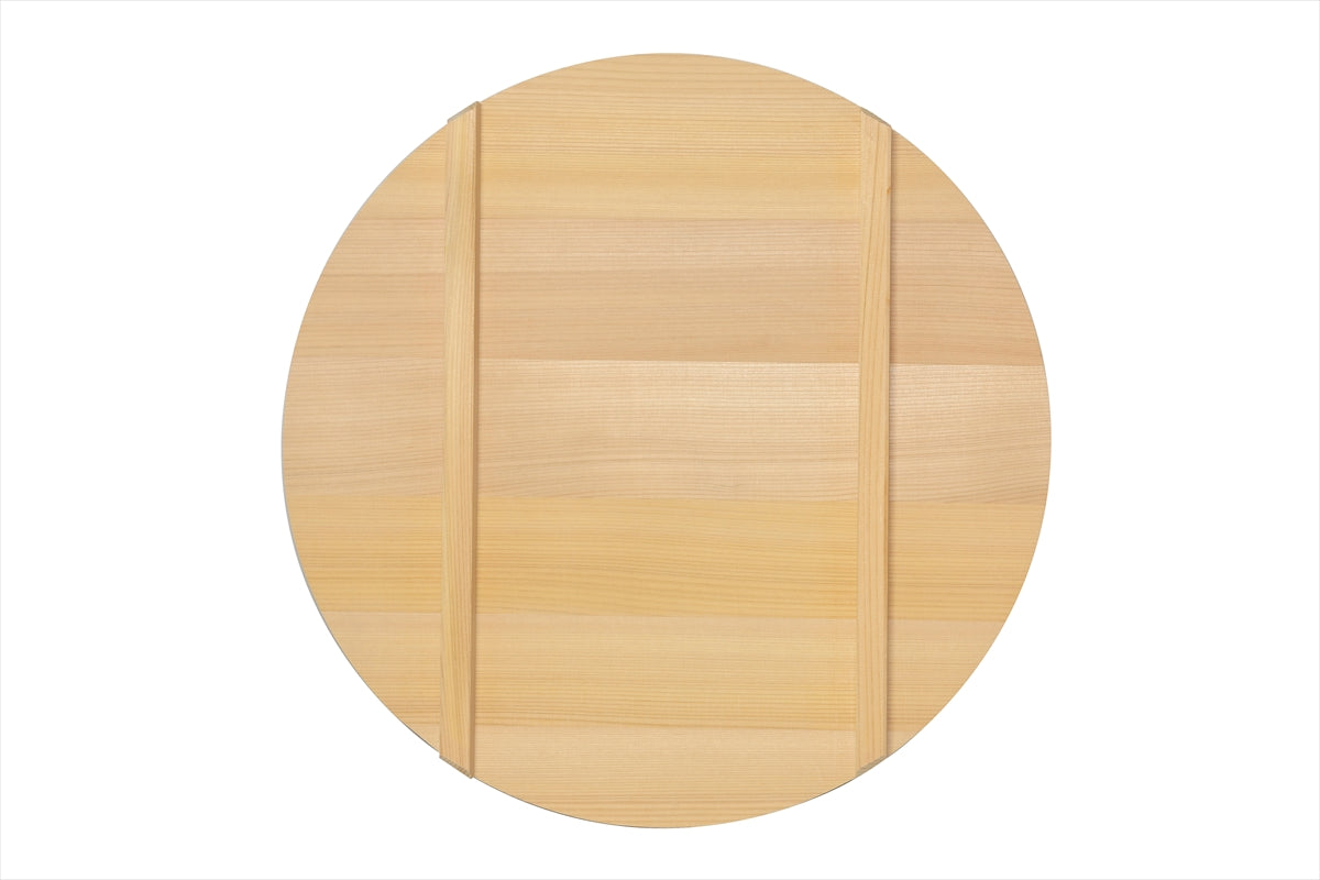 Shimizu Mokuzai Sawara Wood Lid for Sushi Rice Tub (Hangiri) 42cm