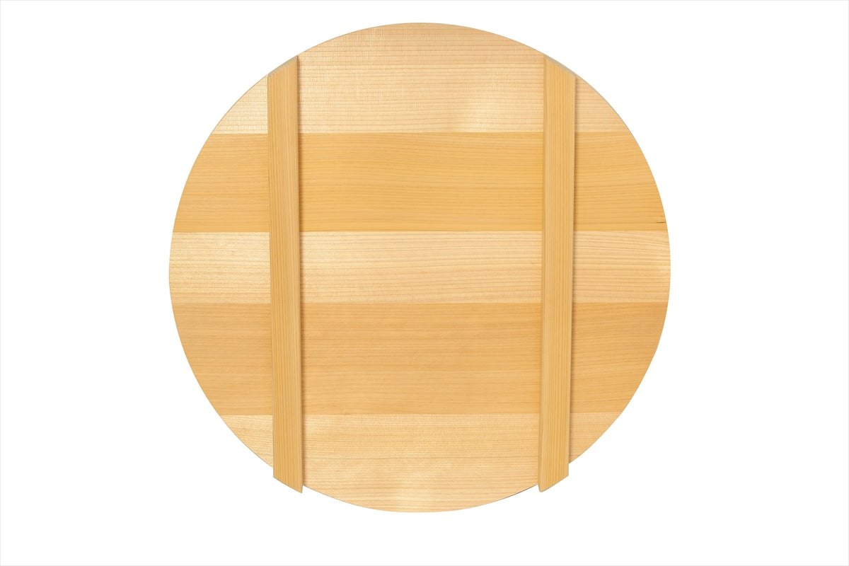 Shimizu Mokuzai Sawara Wood Lid for Sushi Rice Tub (Hangiri) 45cm