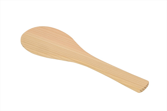Shimizu Mokuzai Hinoki Rice Paddle (Shamoji) 24cm