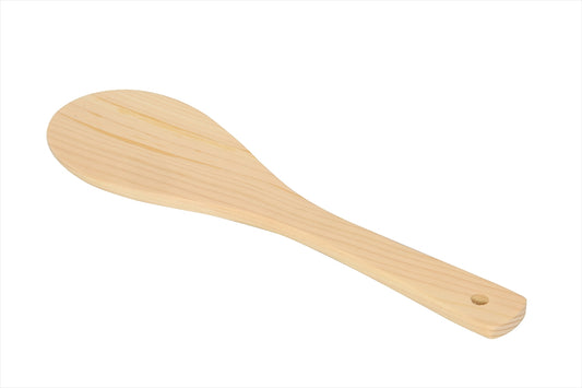 Shimizu Mokuzai Hinoki Rice Paddle (Shamoji) 29cm
