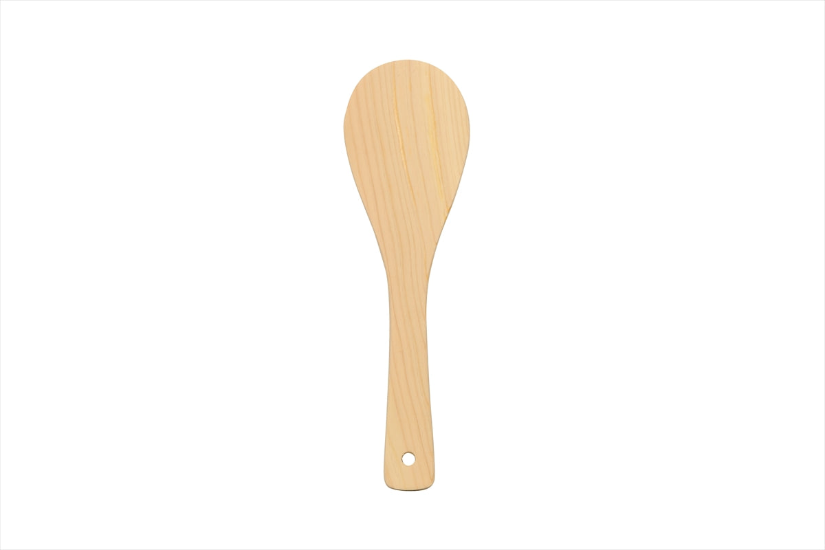 Shimizu Mokuzai Hinoki Rice Paddle (Shamoji) 29cm