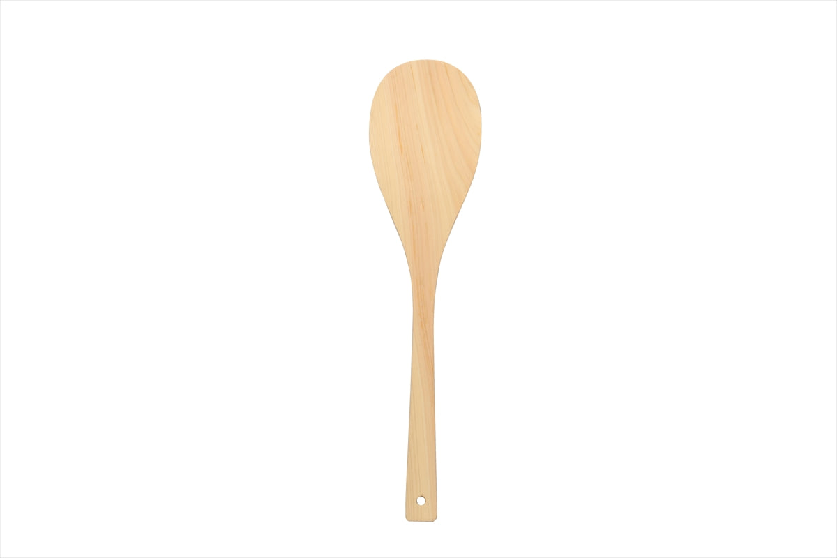 Shimizu Mokuzai Hinoki Rice Paddle (Shamoji) 45cm