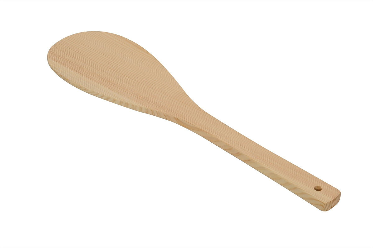 Shimizu Mokuzai Hinoki Rice Paddle (Shamoji) 48cm