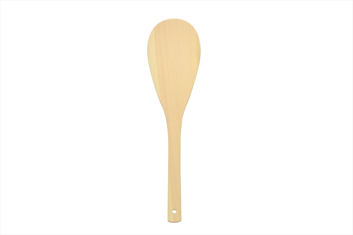 Shimizu Mokuzai Hinoki Rice Paddle (Shamoji) 48cm