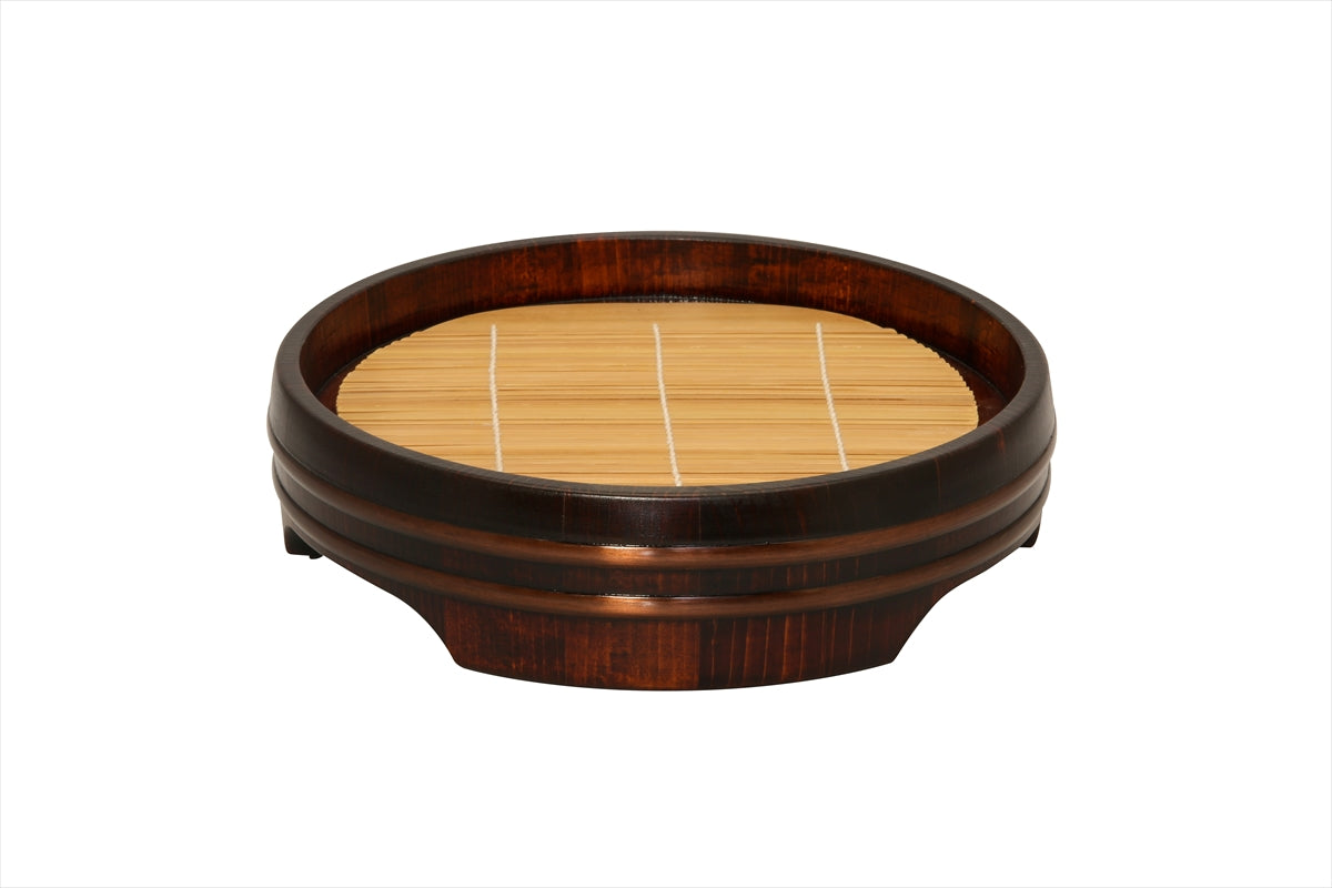 Shimizu Mokuzai Sawara Soba Serving Box Wiped Urushi Finish 24x24cm