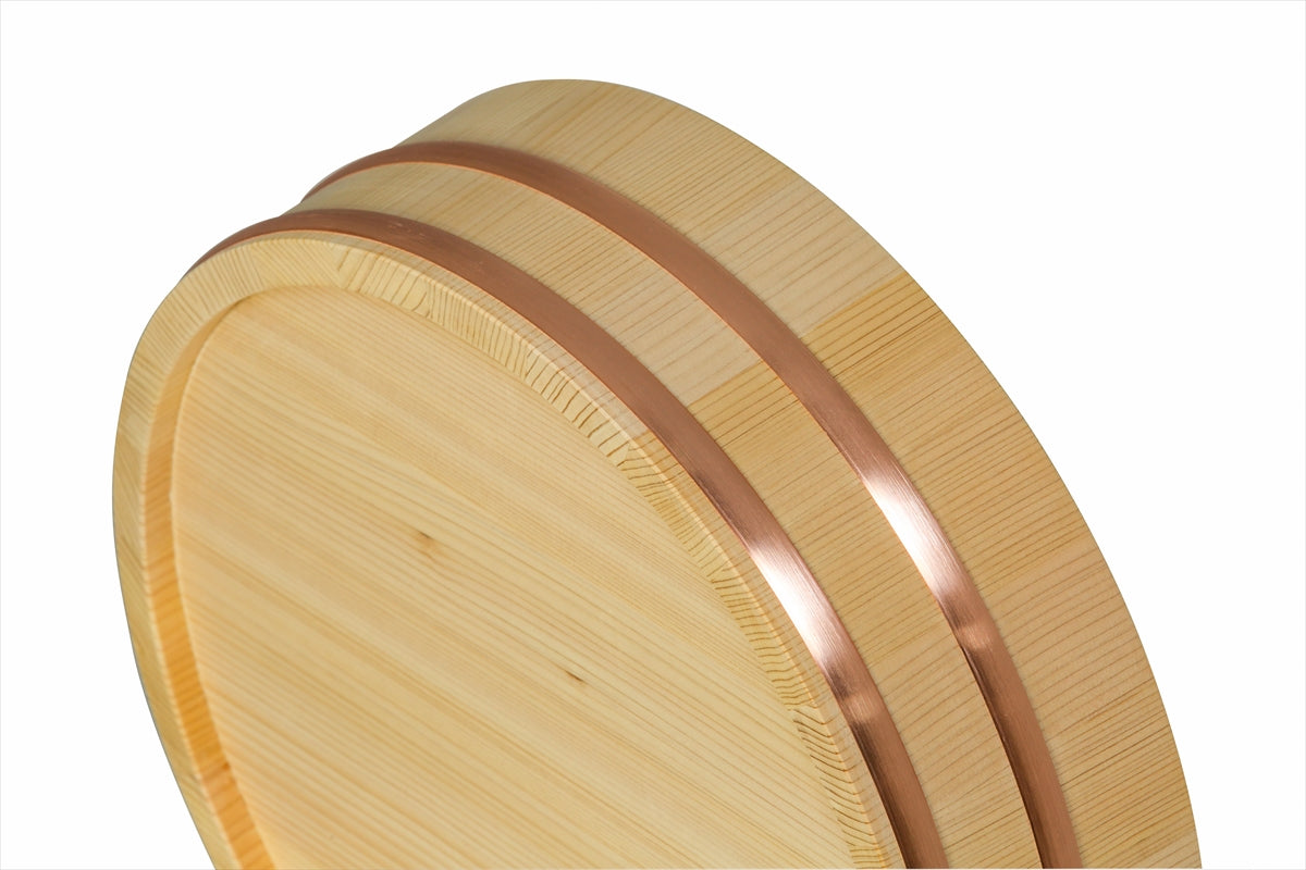 Shimizu Mokuzai Sawara Cypress Sushi Rice Mixing Tub (Hangiri) 33cm