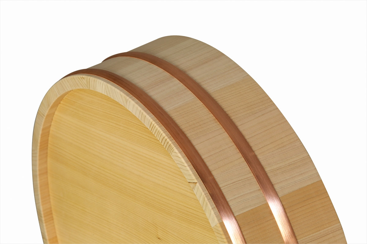 Shimizu Mokuzai Sawara Cypress Sushi Rice Mixing Tub (Hangiri) 42cm