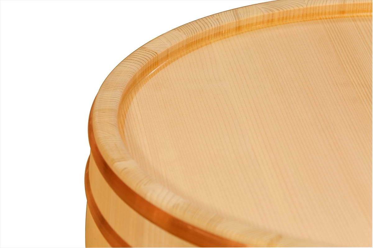 Shimizu Mokuzai Sawara Cypress Sushi Rice Mixing Tub (Hangiri) 45cm