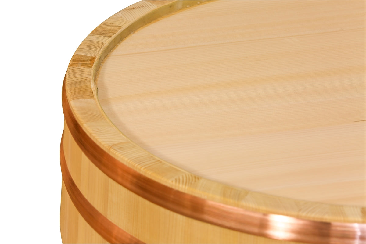 Shimizu Mokuzai Sawara Cypress Sushi Rice Mixing Tub (Hangiri) 51cm