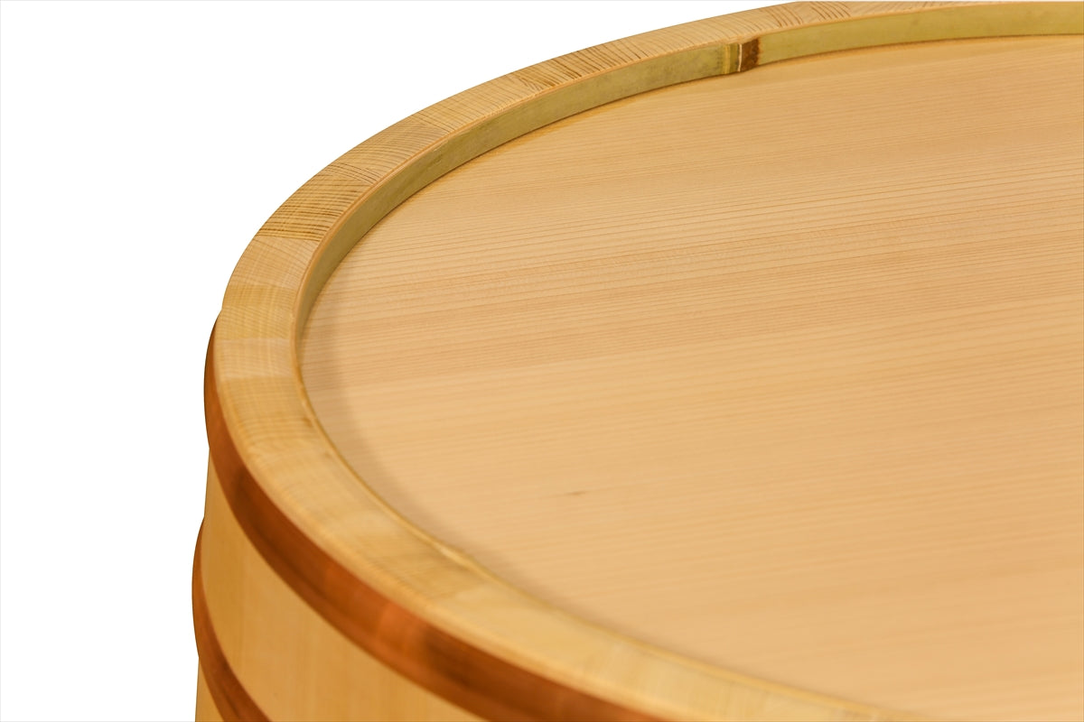 Shimizu Mokuzai Sushi Rice Mixing Tub (Hangiri) 54cm Copper Hoop