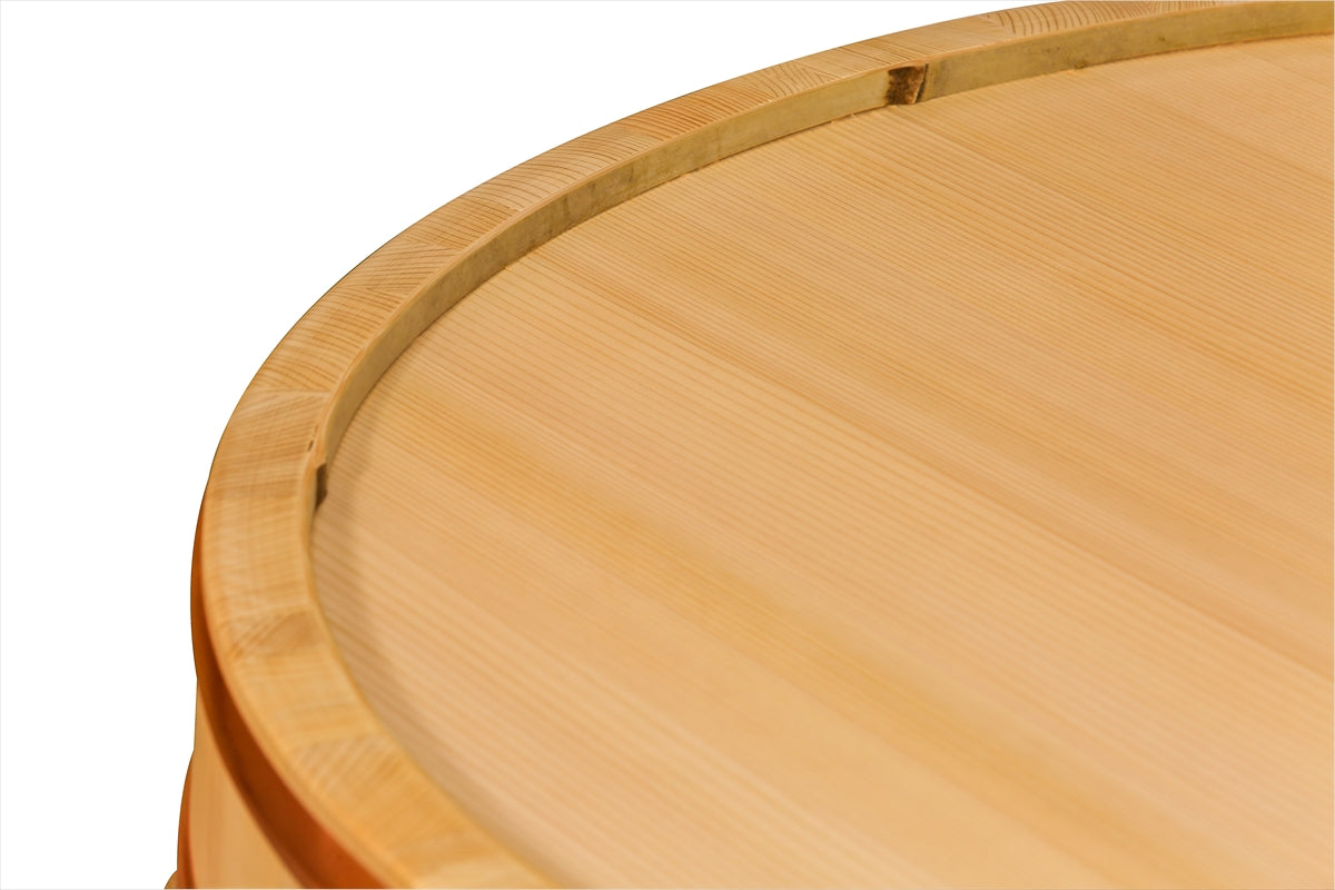 Shimizu Mokuzai Sushi Rice Mixing Tub (Hangiri) 72cm Copper Hoop
