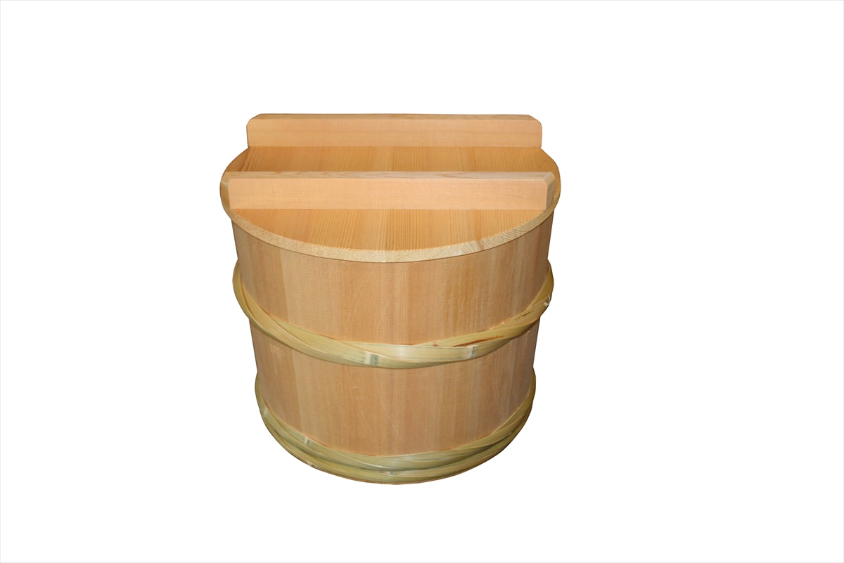 Shimizu Mokuzai Tsukemono Pickling Barrel Sawara Wood Medium 10L
