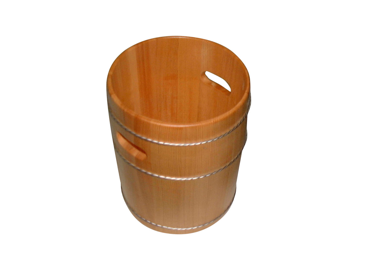 Shimizu Mokuzai Wooden Wine Cooler Two Handles Sawara 17cm