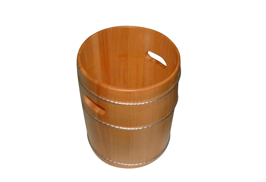 Shimizu Mokuzai Wooden Wine Cooler Two Handles Sawara 17cm