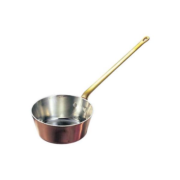Wadasuke Tin Lined Copper Tapered Petite Pan with Long Handle 12cm 2512-0120