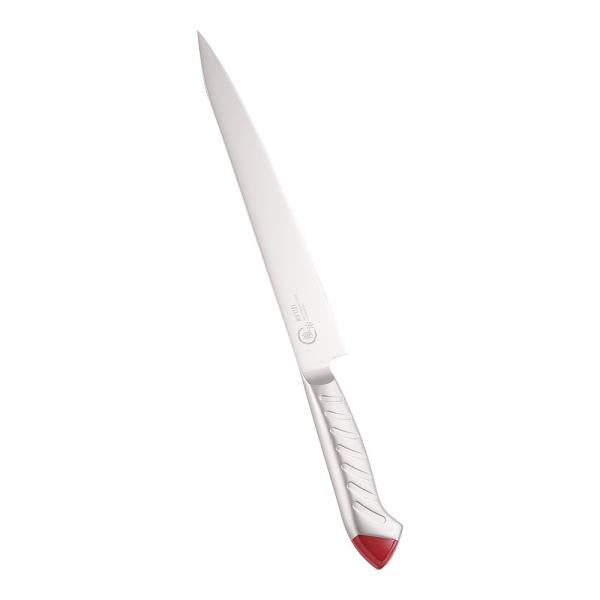 Shimomura Ryuji Stainless Color Sujihiki Slicing Knife 24cm Red