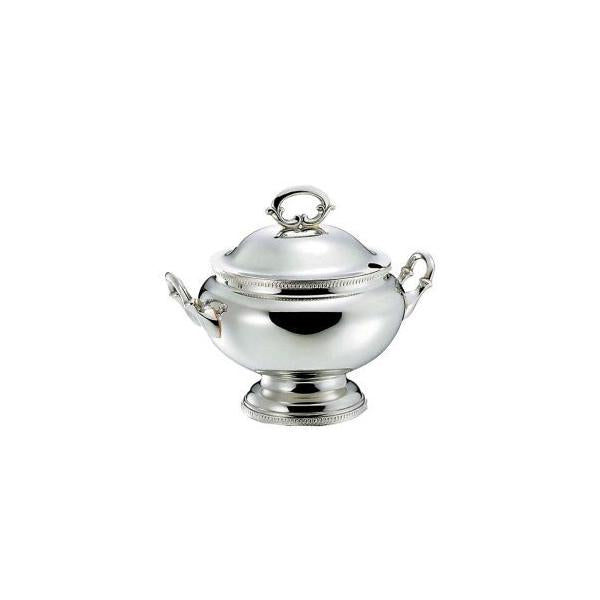 Wadasuke Kikubuchi Rim Stainless Steel Round Soup Tureen Small 2401-5200