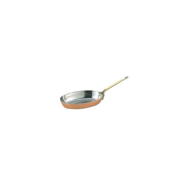 Wadasuke Tin Lined Copper Oval Petite Frying Pan 10cm 2501-1100