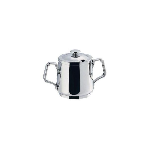 Wadasuke Square Stainless Sugar Pot with Handle and Lid for 5 People 2204-0507