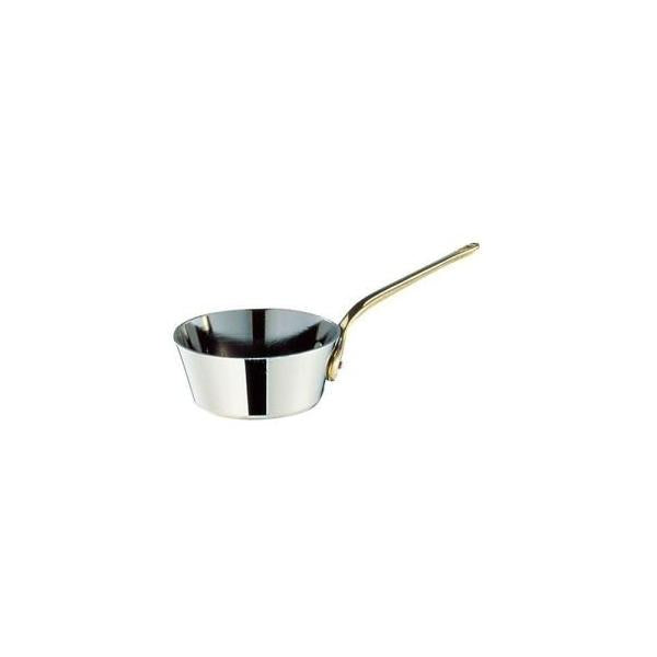 Wadasuke Stainless Steel Tapered Mini Saucepan with Brass Handle 10cm 2532-0100