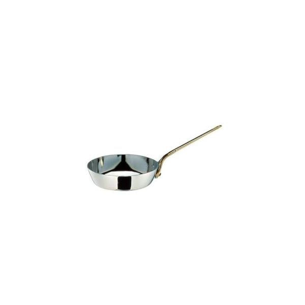 Wadasuke Stainless Steel Mini Frying Pan with Brass Handle 12cm 2533-0120