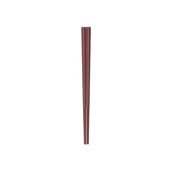 Akebono Sangyo 10-Sided Noodle Chopsticks 19cm Vermilion GM-4014