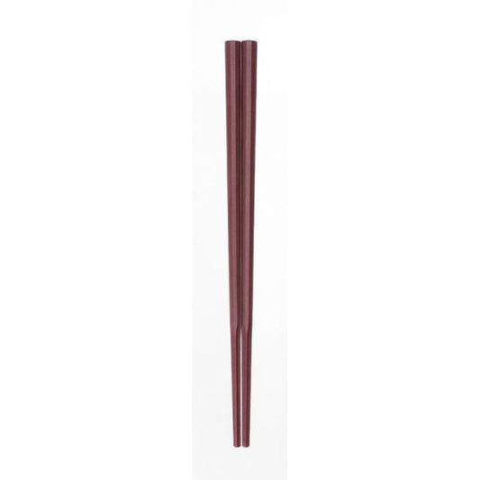 Akebono Sangyo 10-Sided Noodle Chopsticks 21cm Vermilion GM-4014