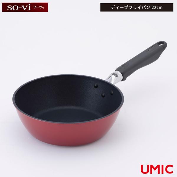 Urushiyama Sovi Deep Frying Pan for Gas Stoves 22cm