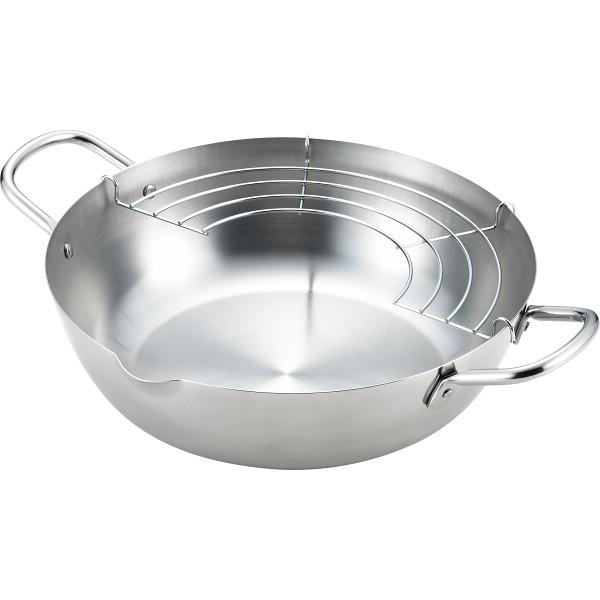 Gogi Stainless Steel Tempura Fry Pot With Draining Rack
