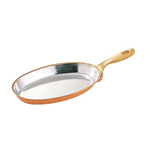 Wadasuke Copper Oval Frying Pan, Tin Lined