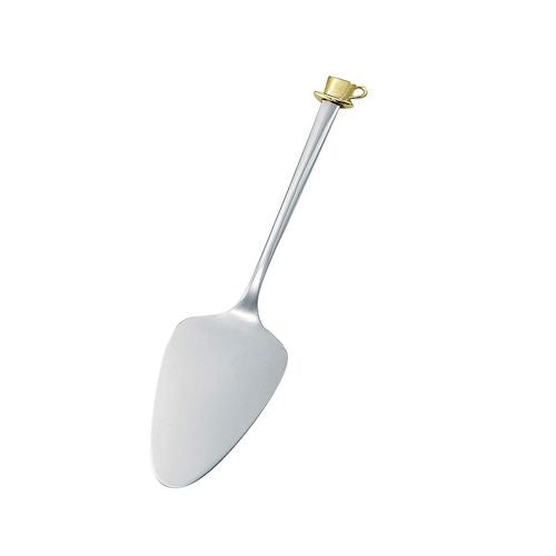 Azuma SALUS Cup Cake Server with Gold-Plated Pewter Handle