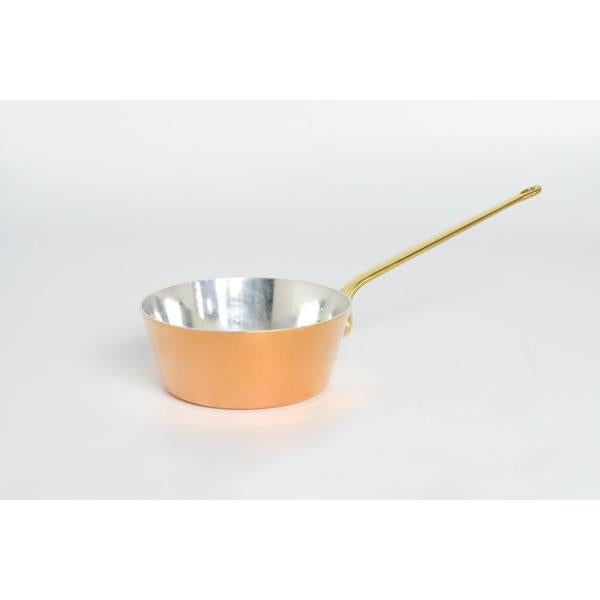 Wadasuke Tin Lined Copper Tapered Petite Pan with Long Handle 12cm 2512-0120