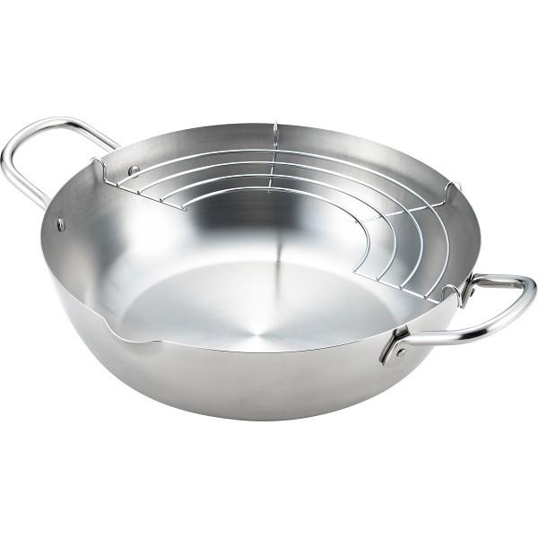 Gogi Stainless Steel Tempura Fry Pot With Draining Rack