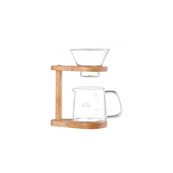 Kalita Oak Village Coffee Dripper Server Set Teardrop WDG-185